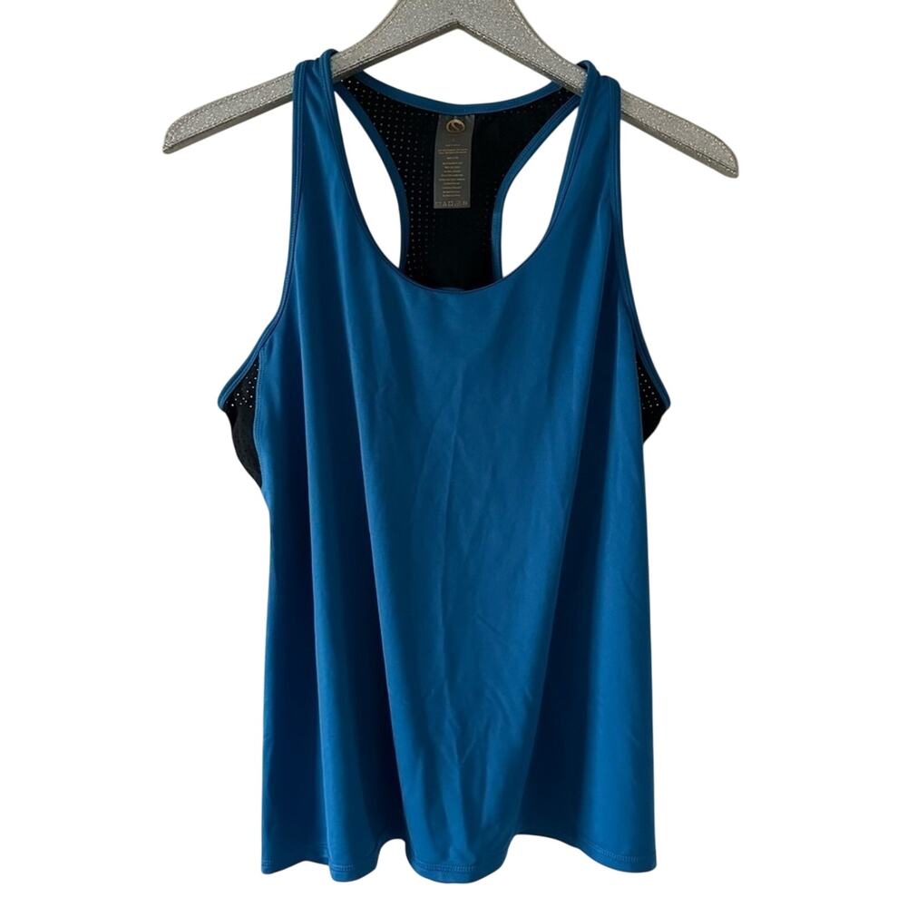 Shape Blue Racerback Tank Top